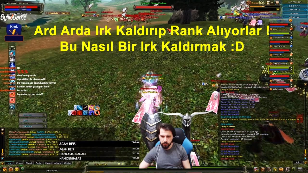 1ST3NM1 - Ard Arda Irk Kaldırıp Rank Alıyorlar ! Bu Nasıl Bir Irk Kaldırmak :D | Knight Online