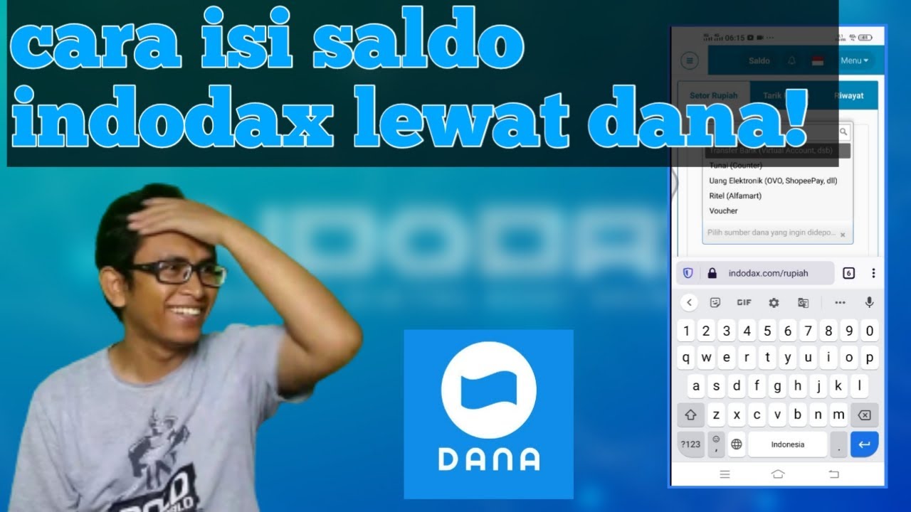 CARA ISI SALDO INDODAX LEWAT APLIKASI DANA!