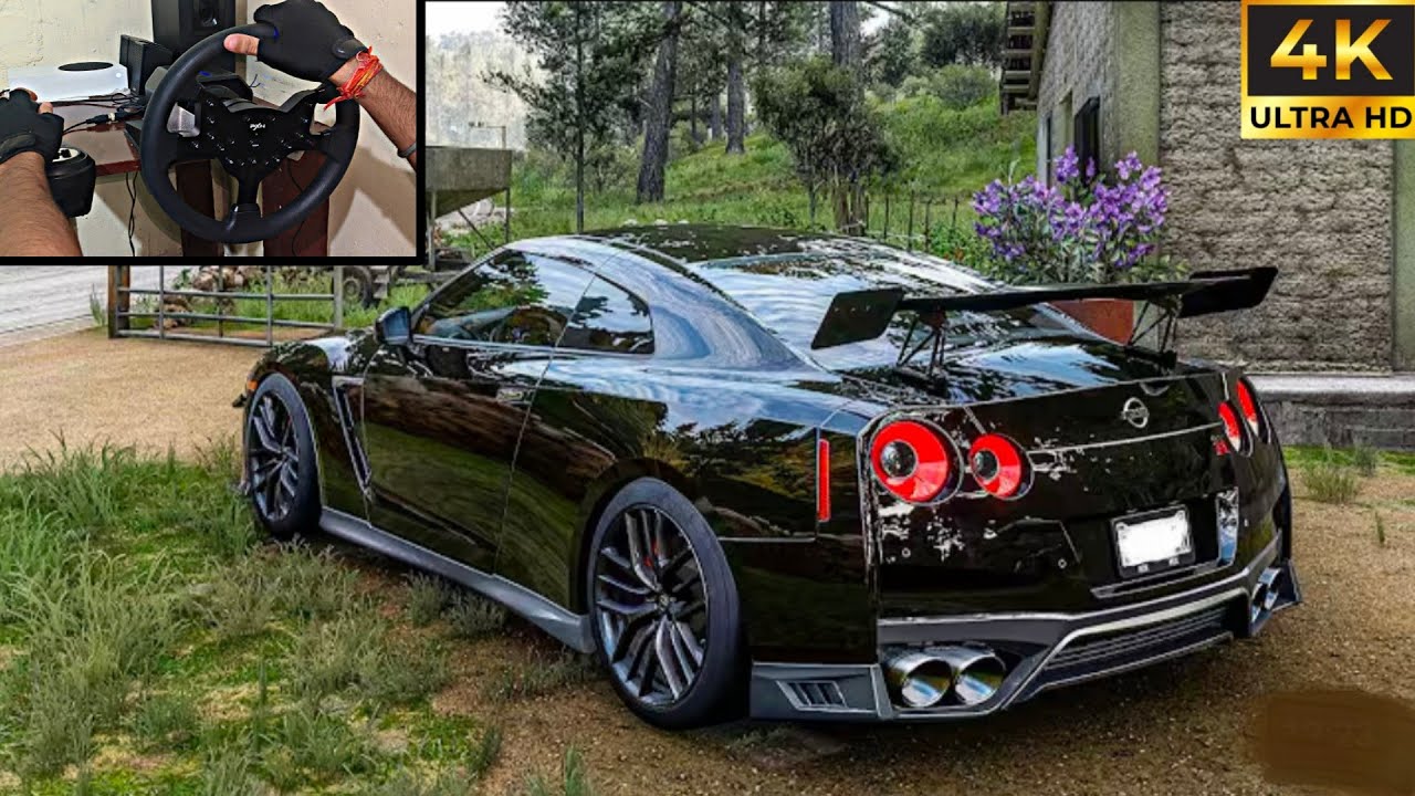 2012 Nissan GT-R (R35)  - Forza Horizon 5 - PXN V99 Steering wheel gameplay