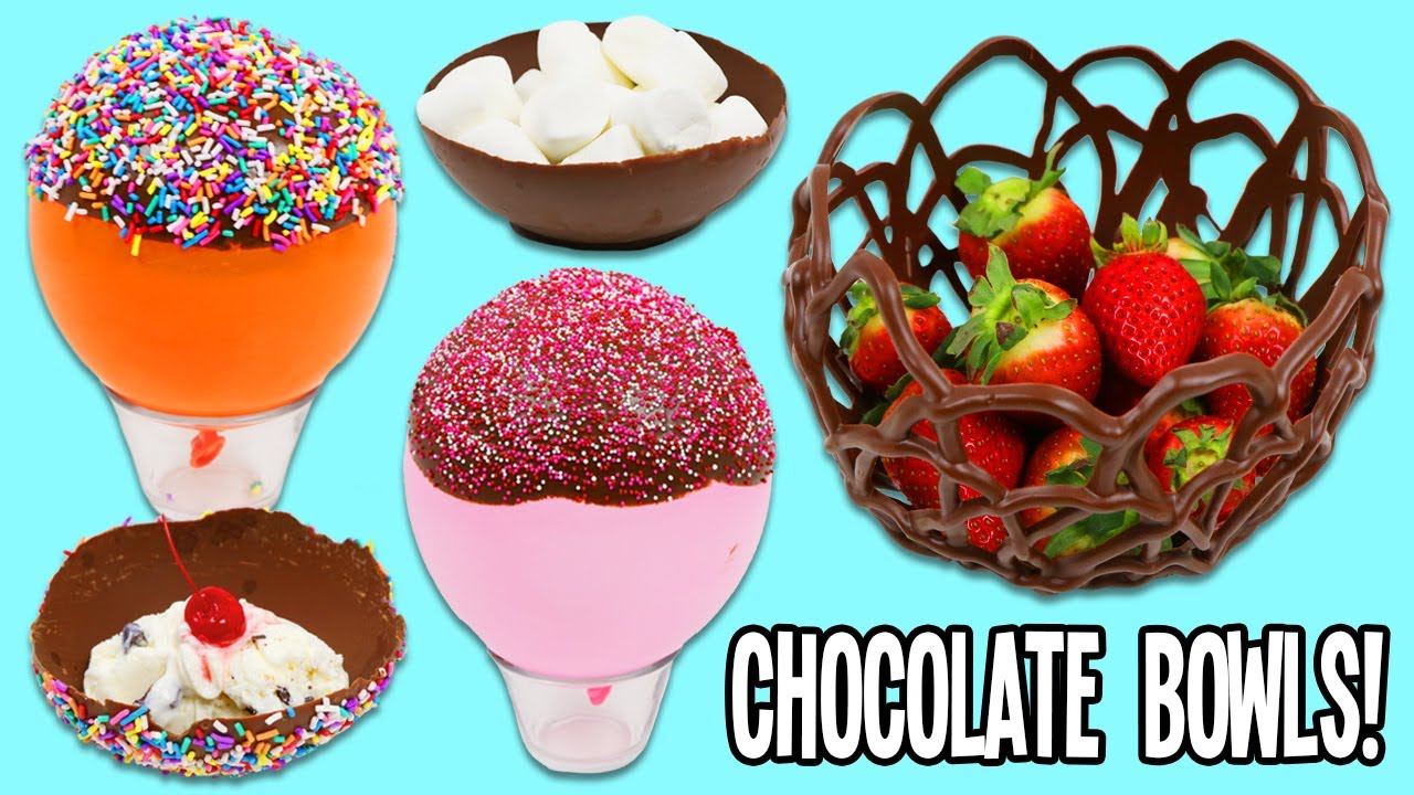 How to Make Chocolate Dessert Bowls with Balloons!