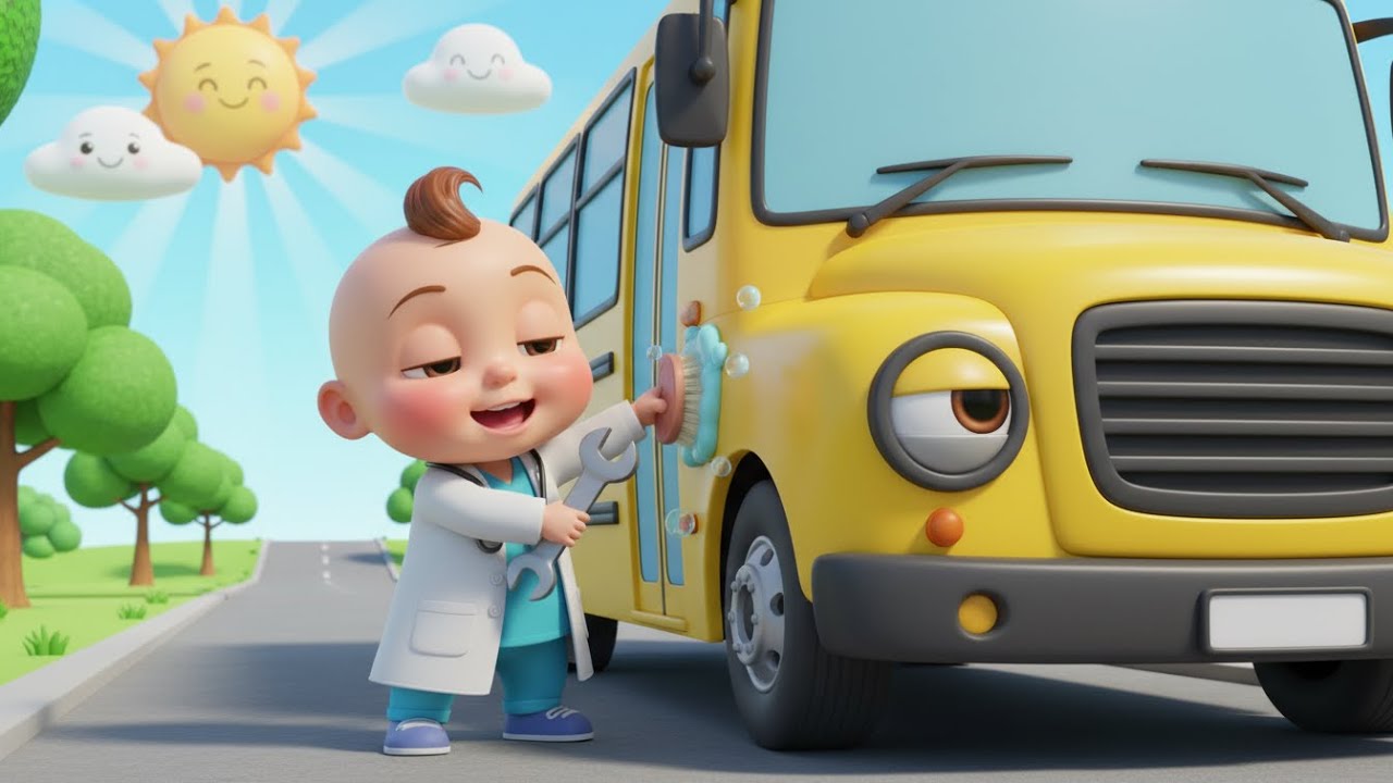 Baby Doctor Fixes Sick Vehicles | kids nursery rhymes | Baby Song, Vehicle Doctor Adventure 🚗🩺🔧