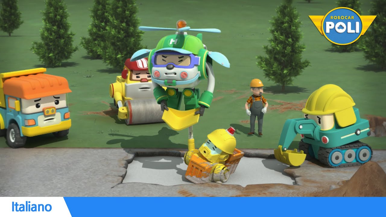 Robocar POLI Stagione 1 | Episodi 03 Pasticcio di cemento | Robocar POLI italiano
