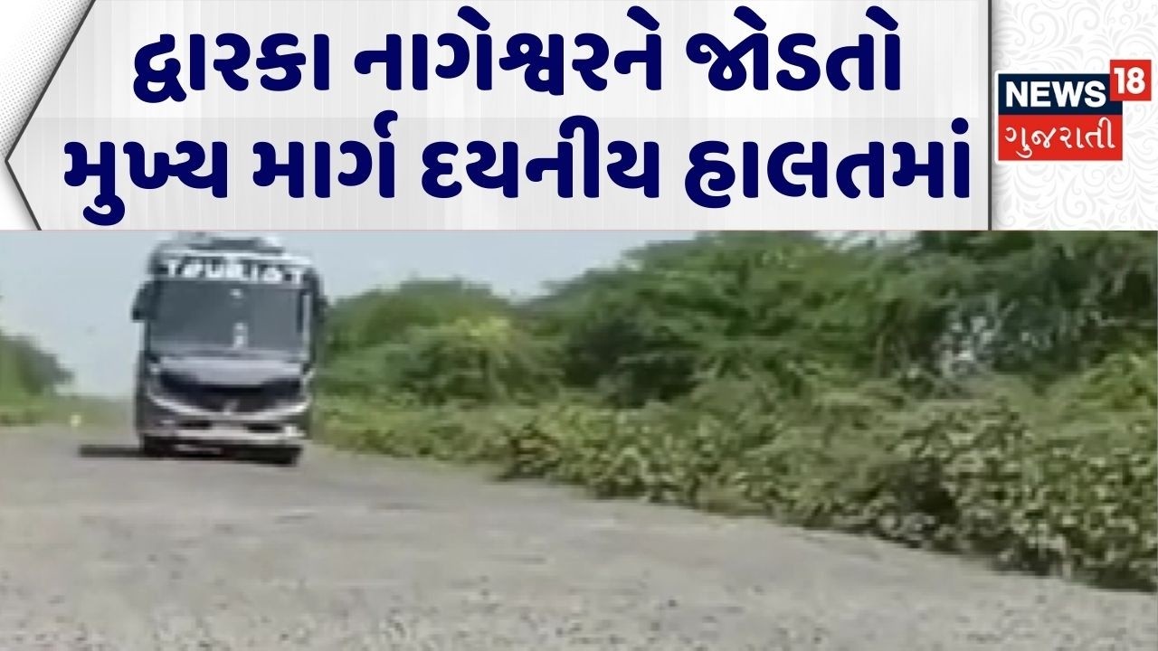 Dwarka Damage Road | દ્વારકા નાગેશ્વરને જોડતો મુખ્ય માર્ગ દયનીય હાલતમાં | Highway | Gujarati News