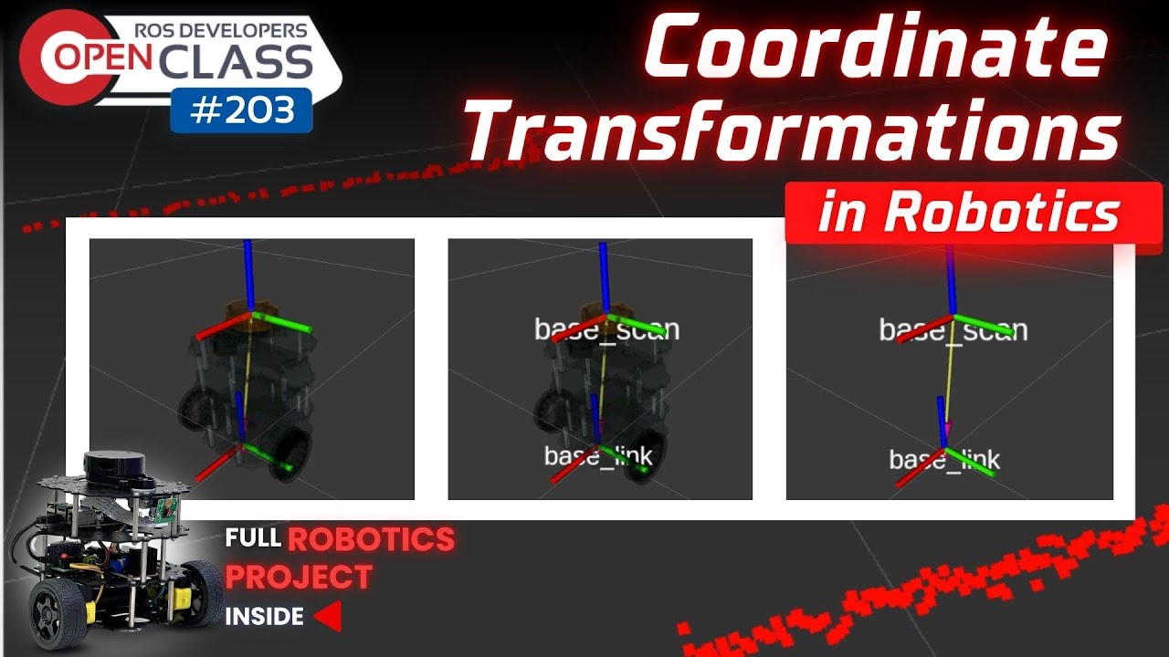 Coordinate Transformations in Robotics  | ROS Developers Open Class #203