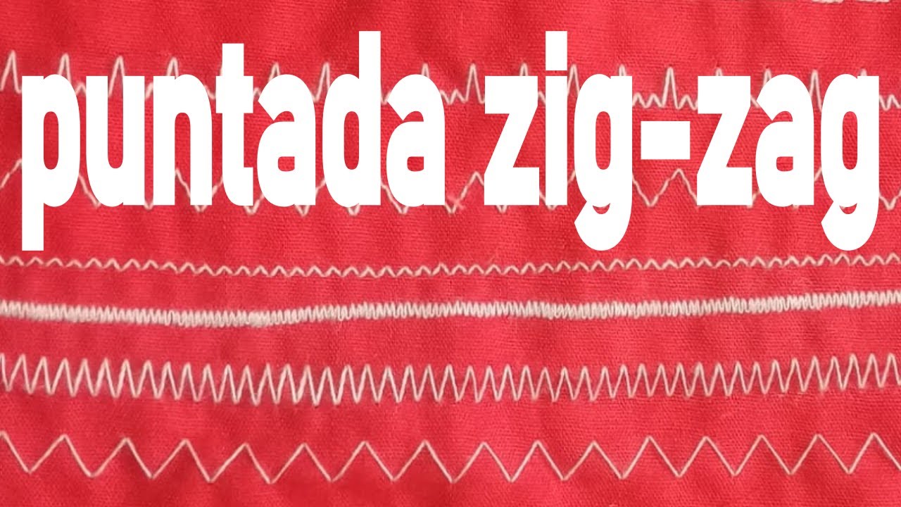 cómo coser en zig zag