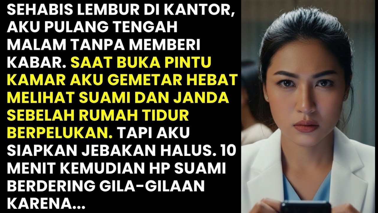 SEHABIS LEMBUR DI KANTOR, AKU LIHAT SUAMI TIDUR BERPELUKAN DENGAN JANDA - AKU JEBAK MEREKA DENGAN...