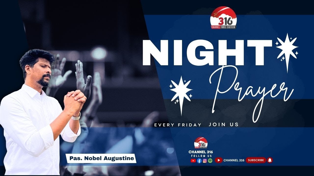 🔴🅻🅸🆅🅴 NIGHT PRAYER | Pas Nobel Augustine | 31 Oct 2025 Channel 316 #nightprayer #fridaynightprayer