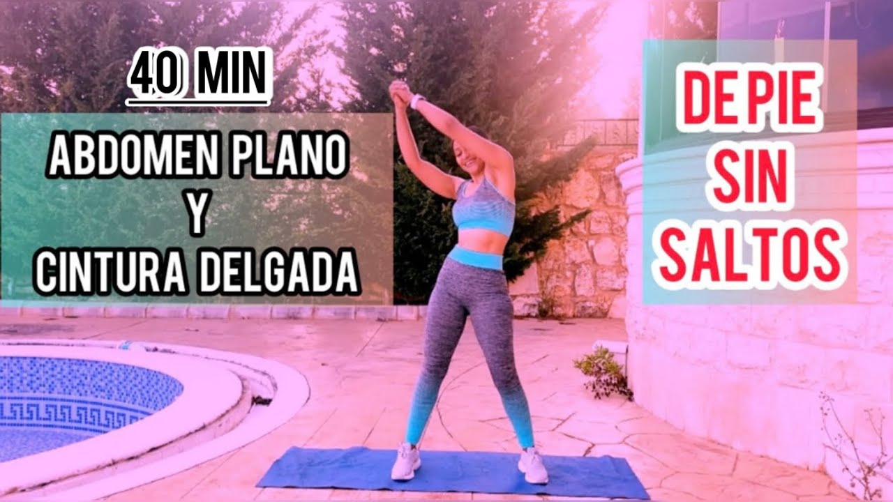RUTINA DE ABDOMINALES y CARDIO SIN IMPACTO | 40 MIN | De PIE