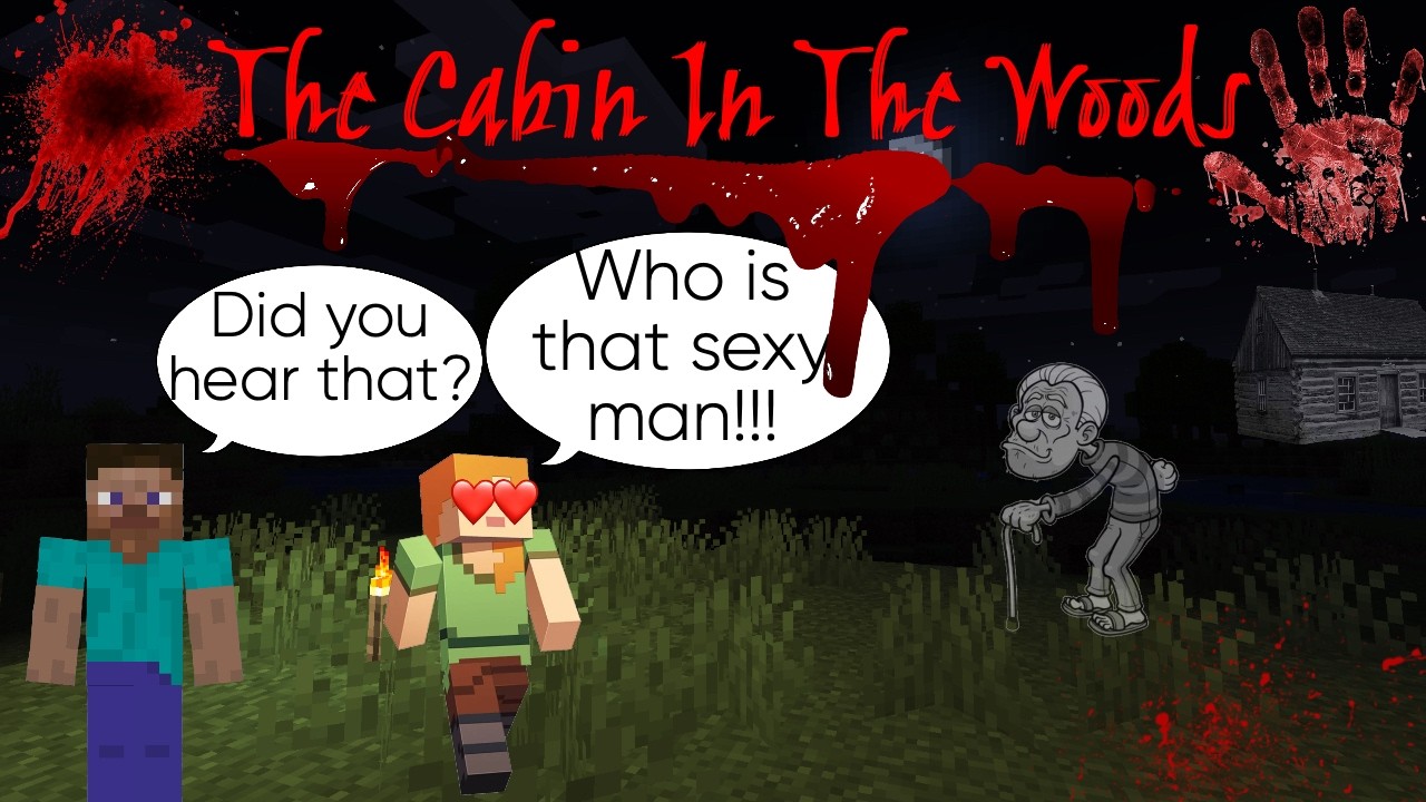 THE CABIN IN THE WOODS! Playing a Minecraft horror map with Tasha 👻👹