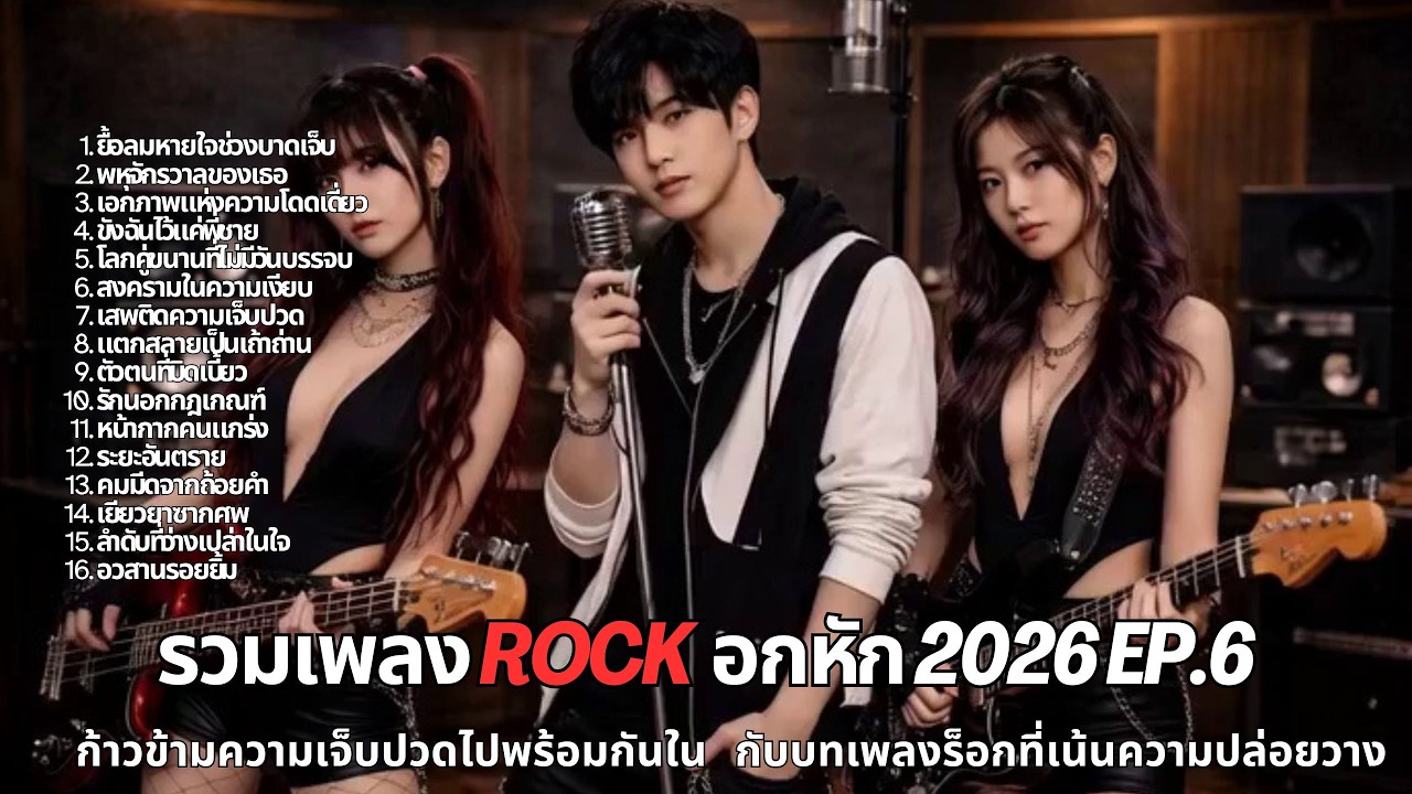 รวมเพลงร็อกอกหัก EP.6 l ทิ้งอดีตไว้ในเสียงกีตาร์ ความเศร้าเป็นเพียงฝุ่น ฟังยาว ๆ 1 ชั่วโมง
