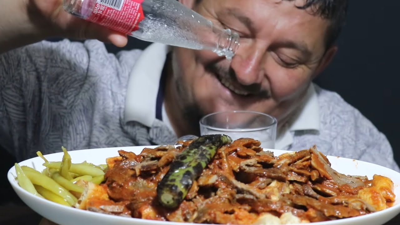 ASMR  Yaprak Et Döner İskender harika rahatlatıcı  wonderful relaxing food sounds