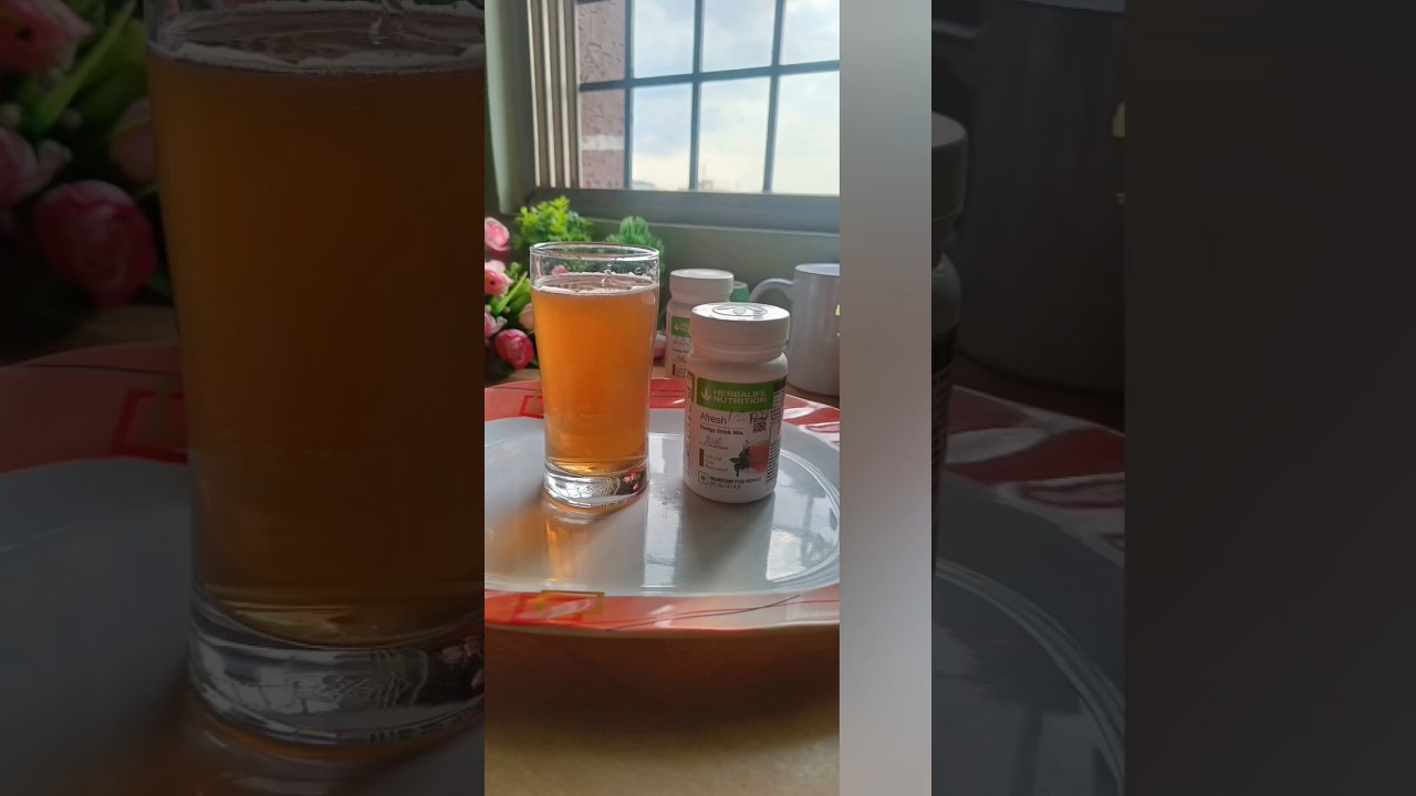 Herbal nutrition afresh energy drink /afresh Tulsi flavour #afreshenergydrink #herbalife #shorts