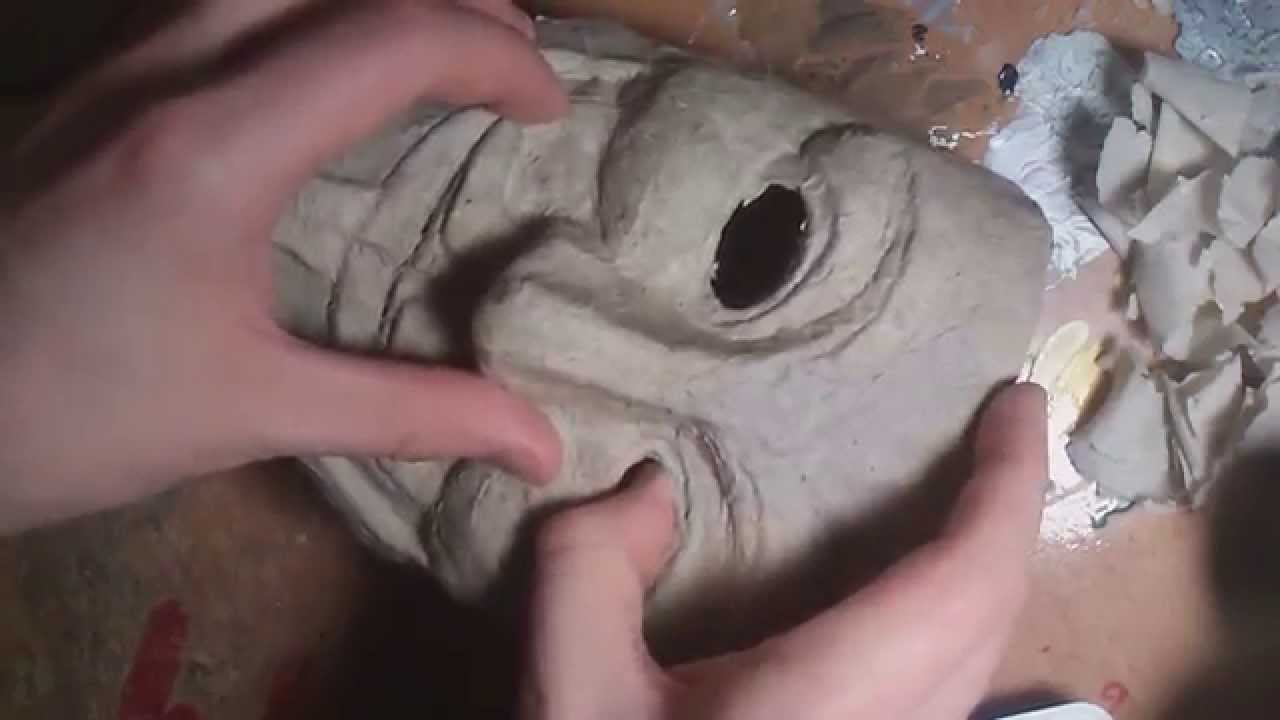 Маска Анонима из туалетной бумаги (часть 2)