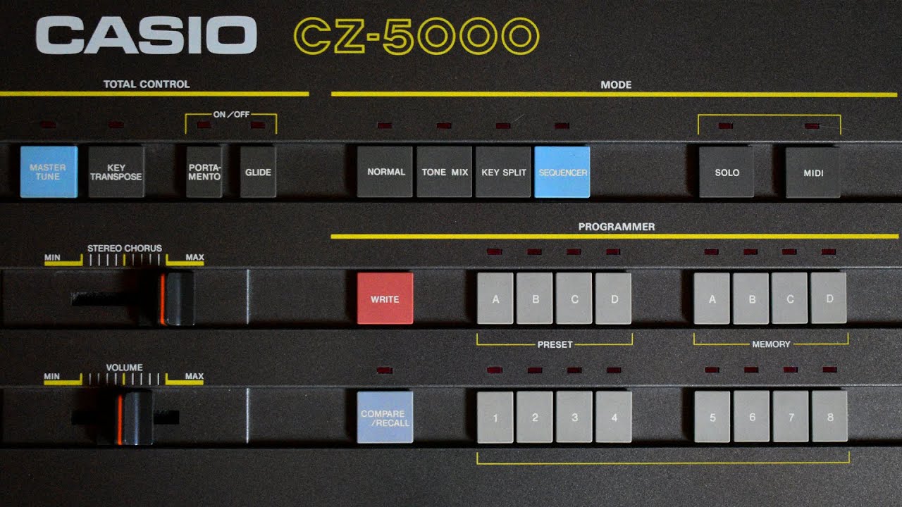 CASIO CZ-5000 (1985) Digital Synthesizer Part 1