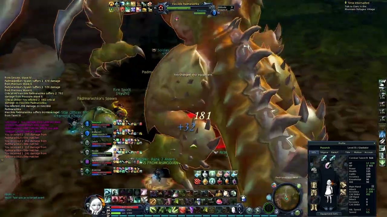 █ Aion Classic EU 2.5 █ Padmarashka Guide █ Off Tank + DPS Glad POV █