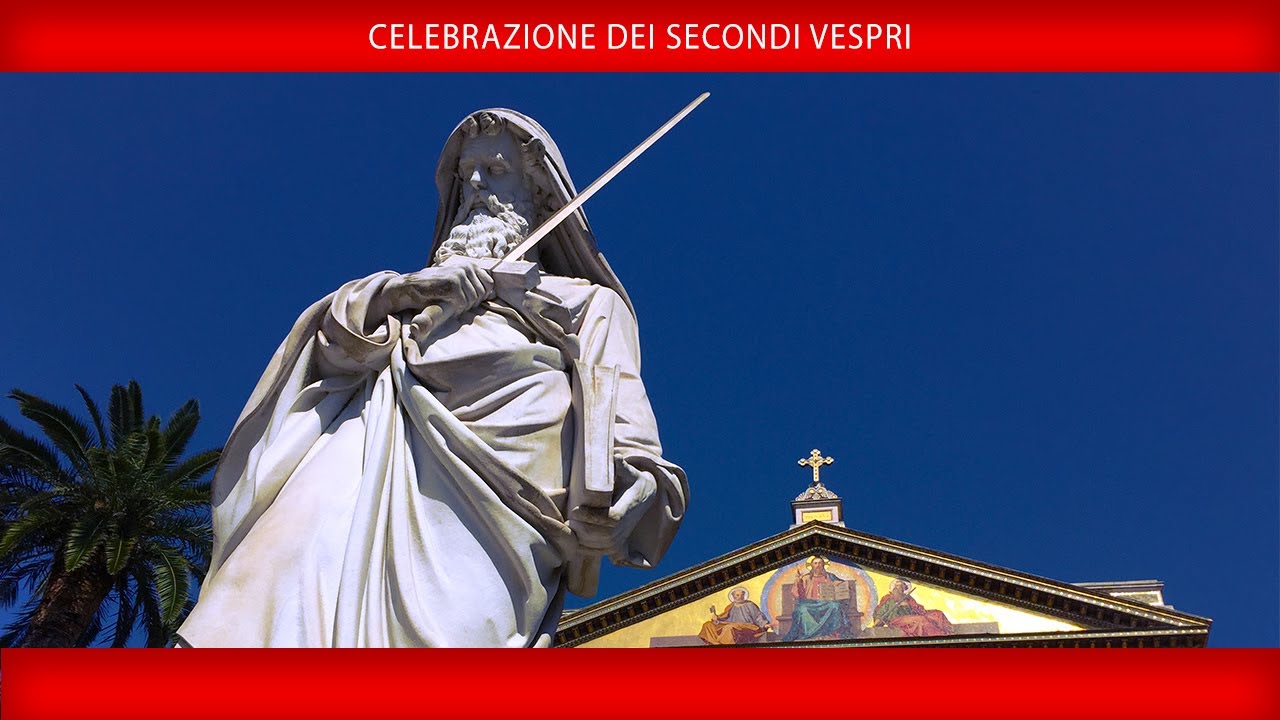Celebrazione dei Secondi Vespri 25 gennaio 2026 - Papa Leone XIV
