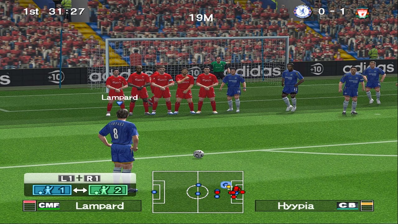 Winning Eleven 10 - Chelsea vs Liverpool - PS2 Gameplay HD