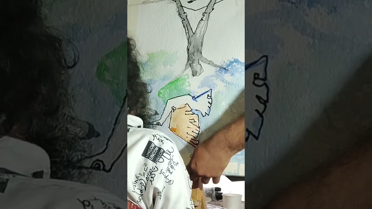 Mouth artist Kunhimangalam Ganesh Kumar
