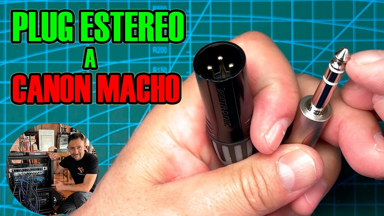 Como Hacer Cable de Plug Estéreo a Canon Macho ( TRS a XLR Macho)