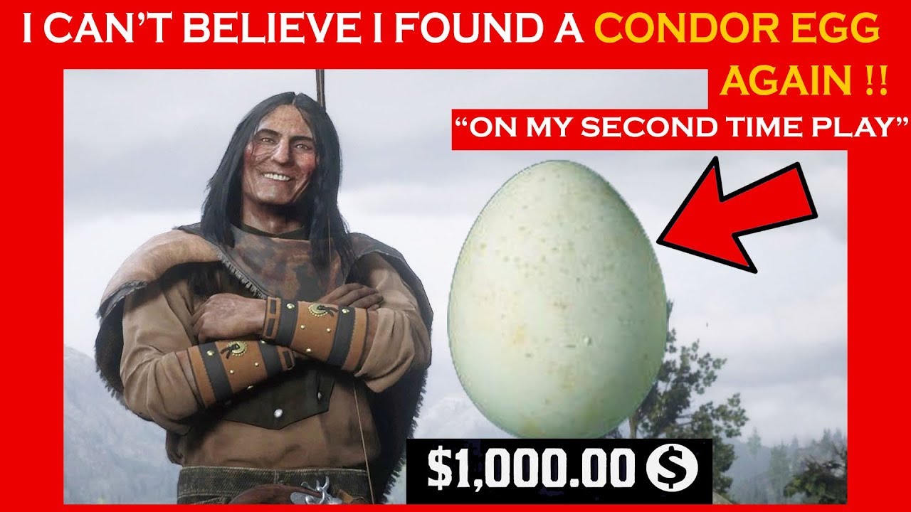 I Can't Believe I Found a Condor Egg With Broken Eagle Eye! My Second Time Play on Red Dead Online