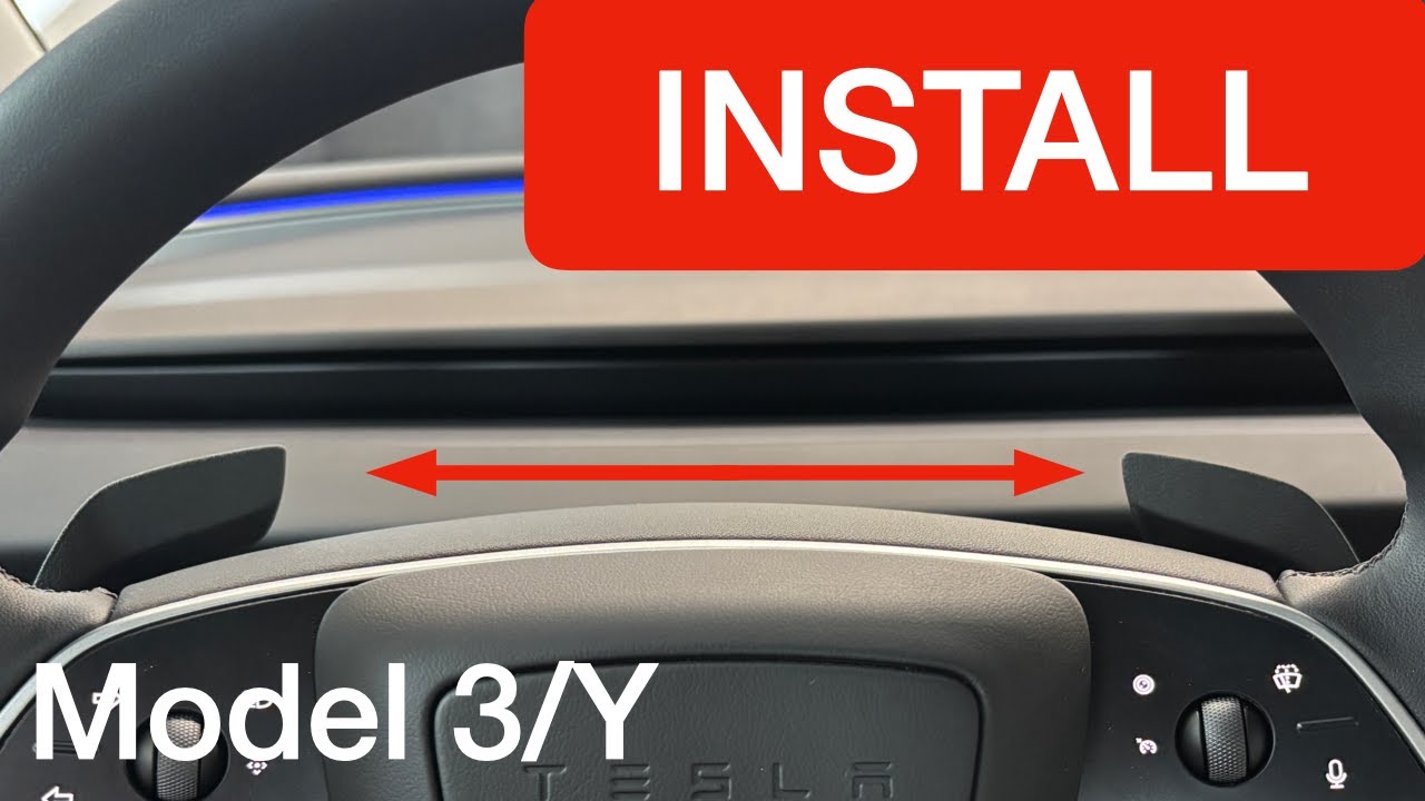 Install - Tesla Paddle Shifter v2 | S3XY Buttons | Model 3/Y