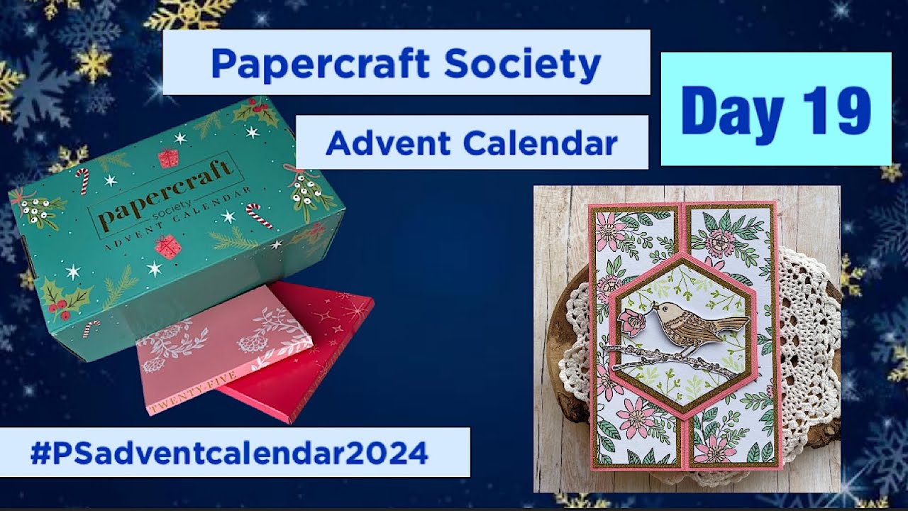Papercraft Society Advent Calendar DAY 19 || How to make a gatefold card @CraftStashcoukTV