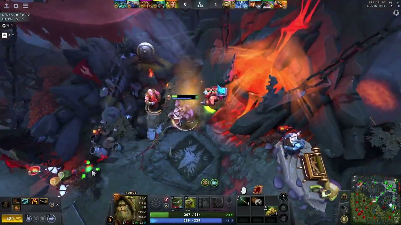 SushiDota 寿司刀塔 7.39d 1621 Ranked PUDGE FRESH MEAT 帕吉 小鲜肉 004 Hard Support MMR 4906【Divine 1 Lose】