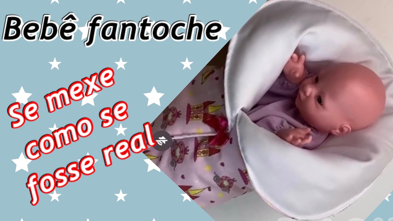 Bebê fantoche com cabeça de borracha