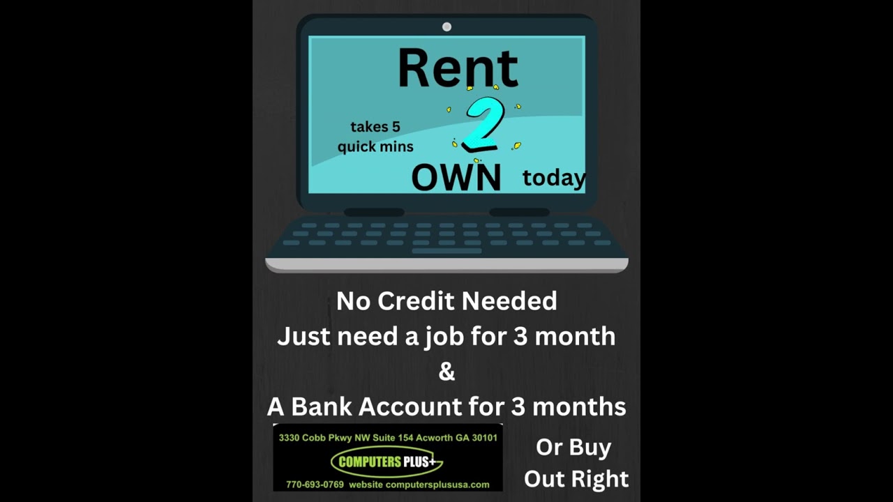 Computers Plus+ Rent 2 Own Computers