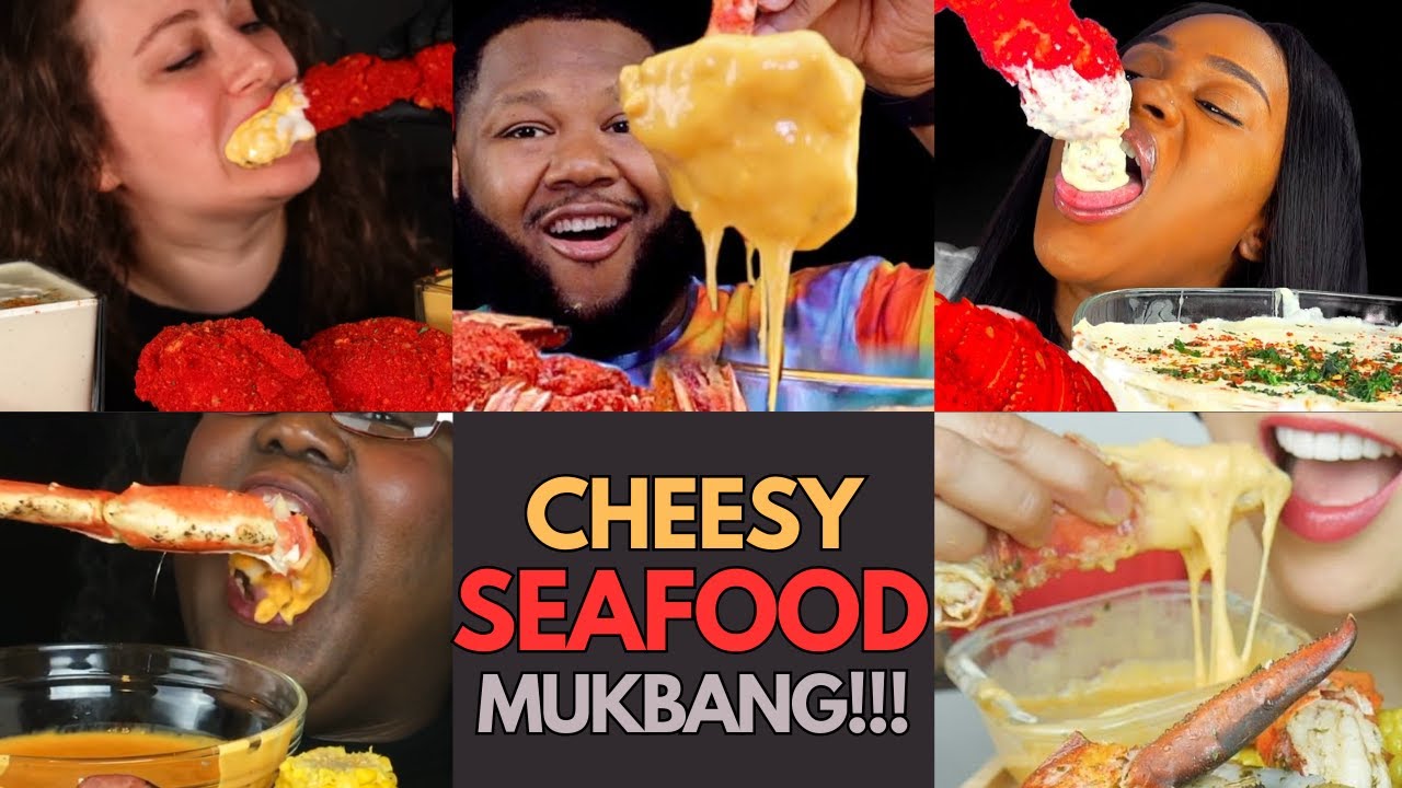 🧀🍤🦀 CHEESY SAUCEE SEAFOOD ASMR MUKBANG! | ASMR EATING | MUKBANG COMPILATION😋🥵🔥