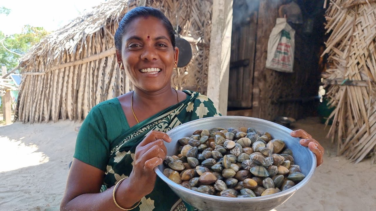 மதினி செய்த கடல் சிப்பி தொக்கு | Sea oyster collection made by Madhini