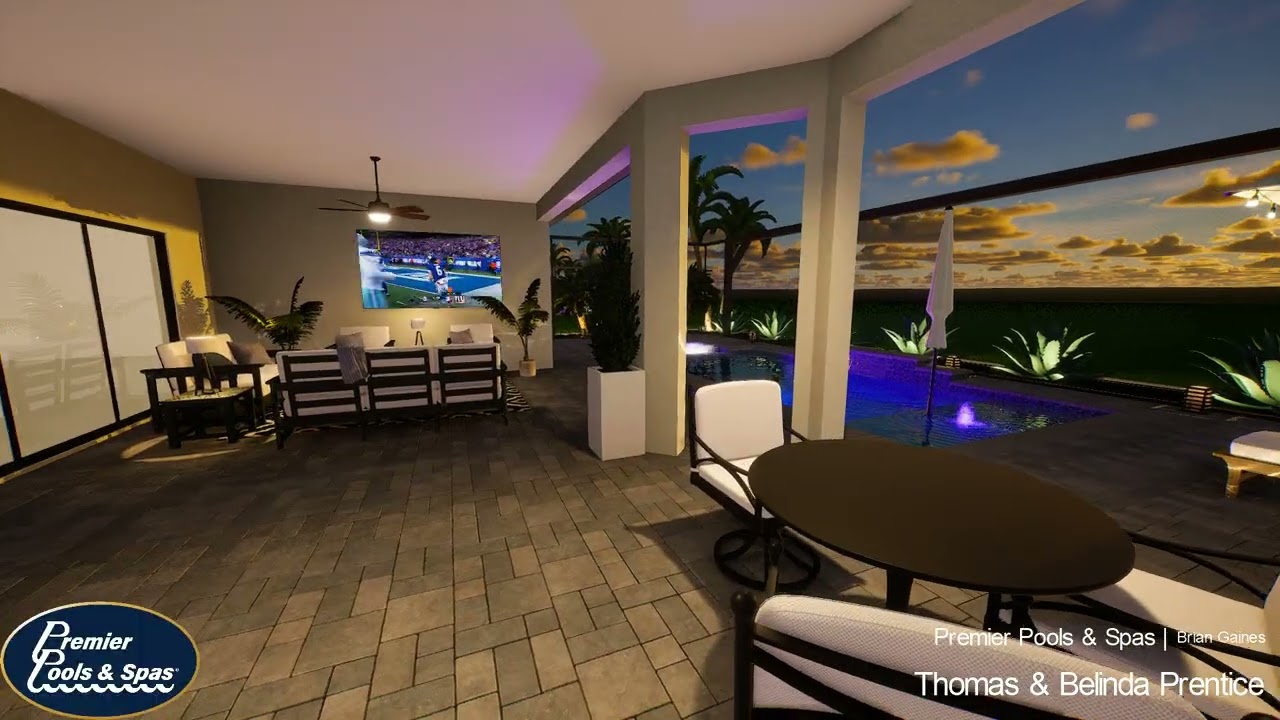 Prentice - 3D Pool Design Walkthrough