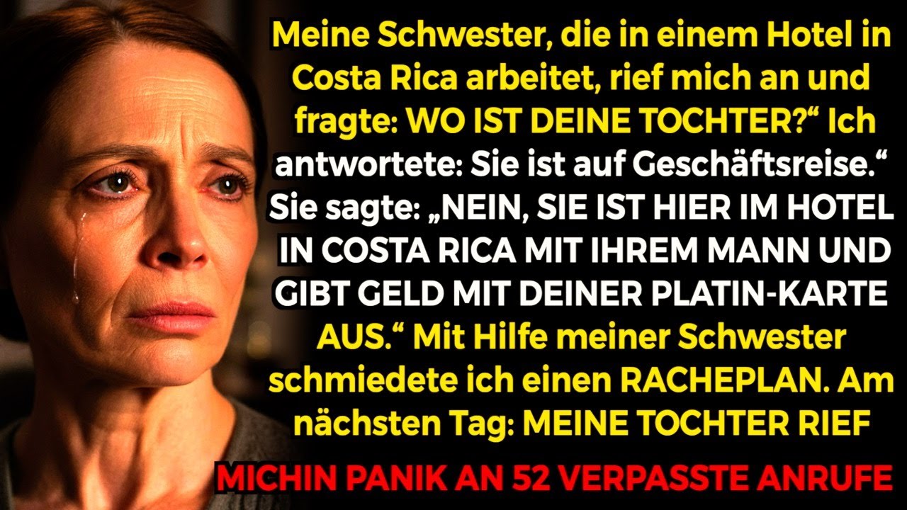 Meine Schwester, die in einem Hotel in Costa Rica arbeitet, rief an und fragte „Wo ist deine Tochter