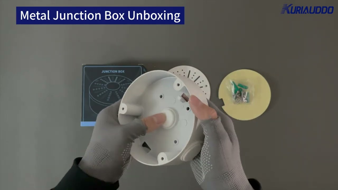 Unboxing video of the versatile security camera's concealed wiring box