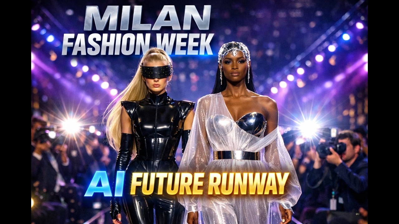 This Futuristic Runway Just Shocked Milan Fashion Week 2026 | AI Cyber Couture Show