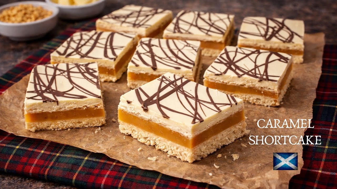 Salted caramel shortcake | Millionaires shortbread | Easy recipe