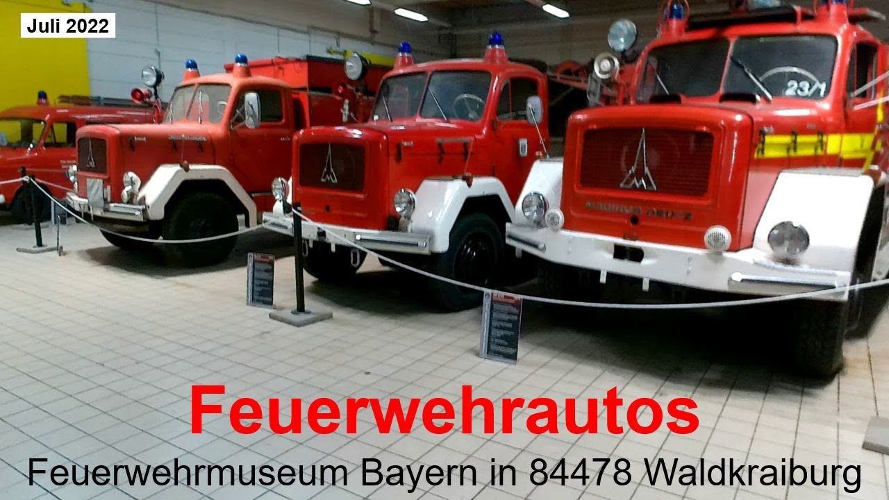 Automuseum "Feuerwehrautos" - Feuerwehrmuseum Bayern in 84478 Waldkraiburg - Juli 2022