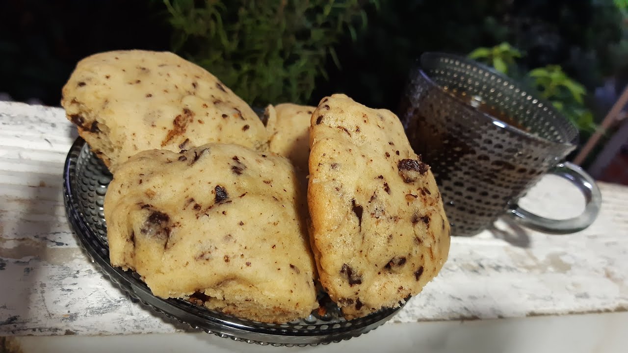 Prepara un antojo Fácil y Sin horno😌 | Galletas chips de chocolate 🍪🥛
