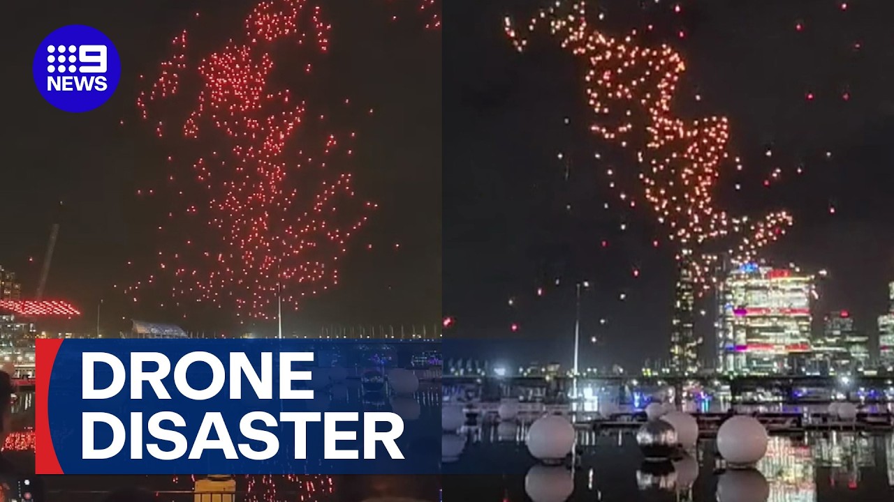 What went wrong at Vivid Sydney's drone show? | 9 News Australia