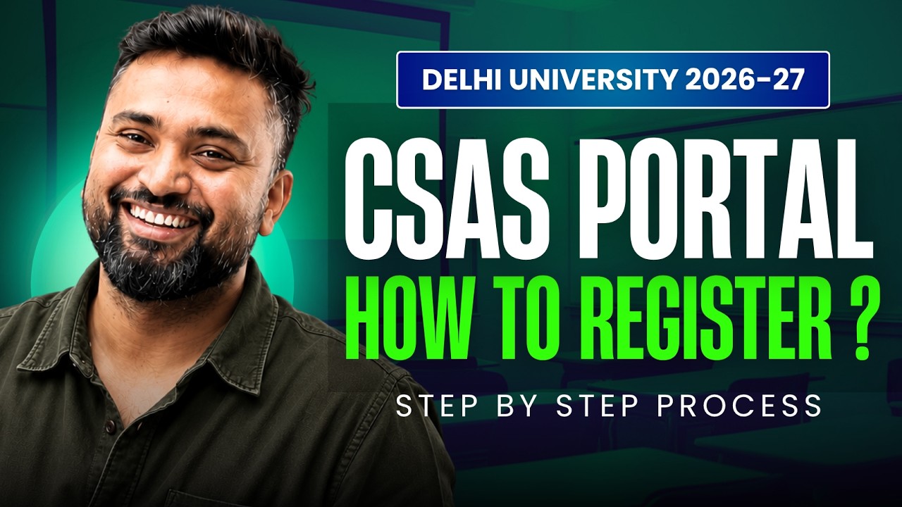 HOW TO FILL DU CSAS PORTAL 2026 ✅ Step By Step Process | Shubham Jagdish | 8112601234