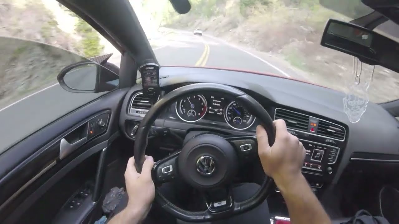 POV Chill mobbing through two different canyons  VW Golf MK7 R Stage 1