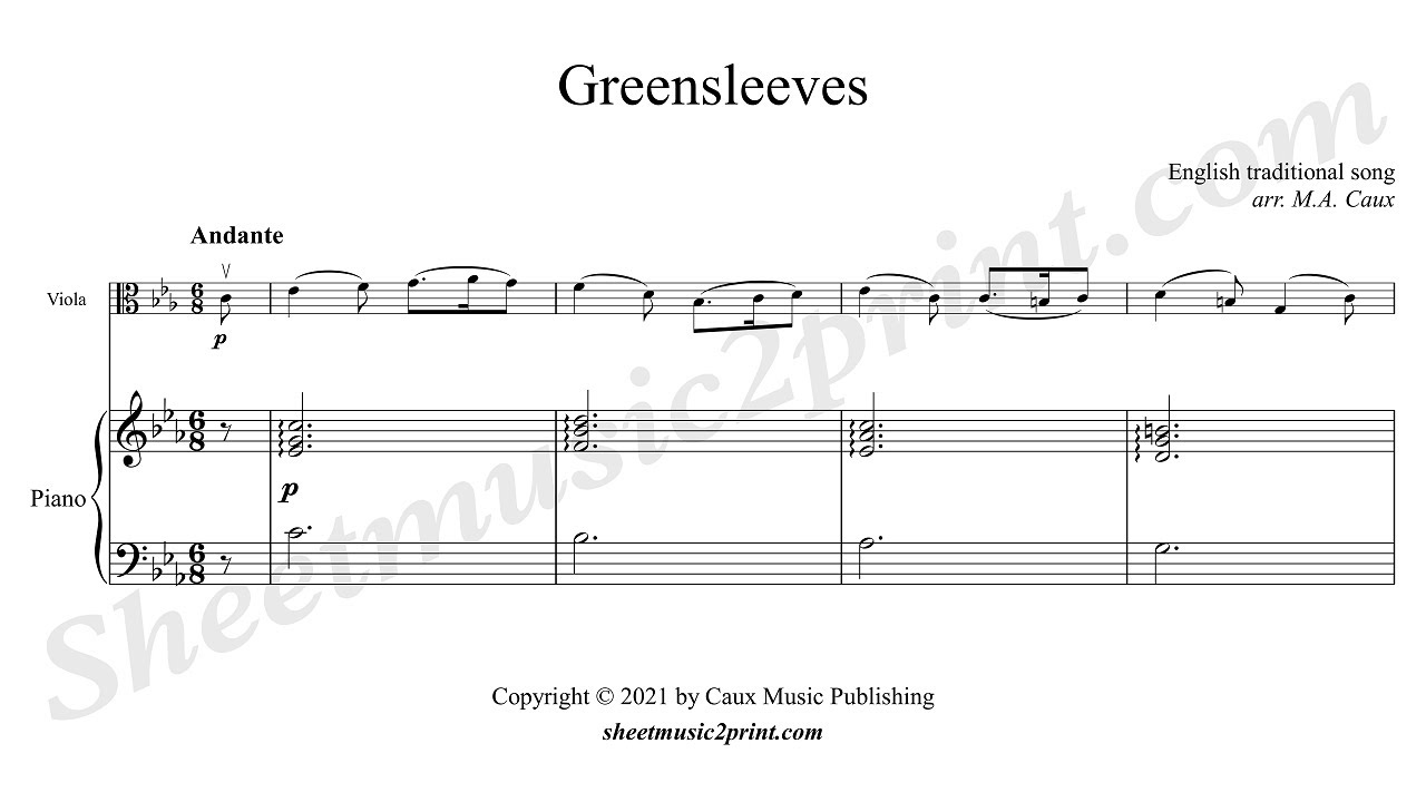 Greensleeves - Viola