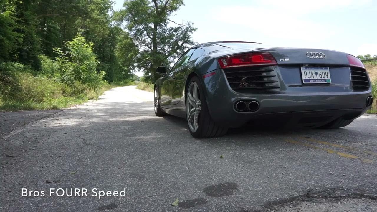 First Gen Audi R8 V8 ARMYTRIX Titanium Exhaust Sounds Never Gets Old ft. Bros FOURR Speed