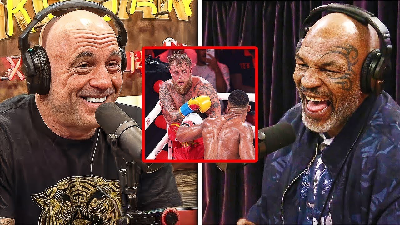 Joe Rogan & Mike Tyson LAUGH at Jake Paul After Anthony Joshua BREAKS His Jaw