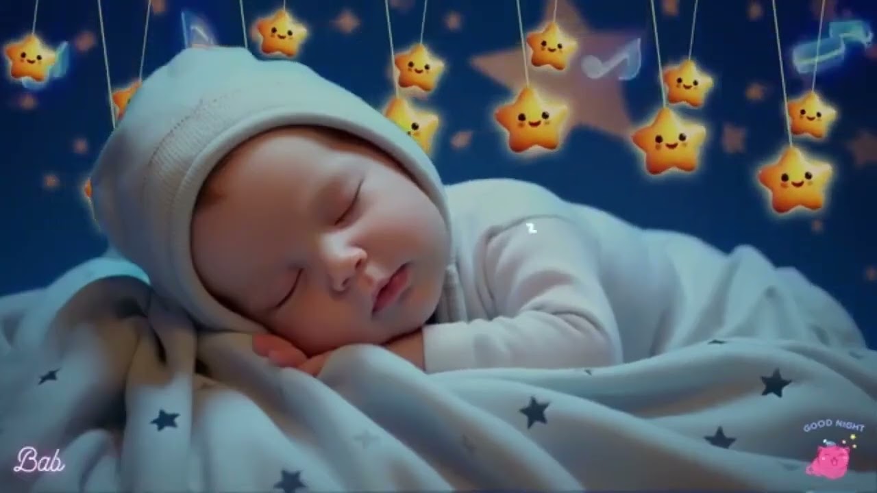 Relaxing Bedtime Lullabies with Angelic Tunes 🎶 Mozart & Brahms Gentle Lullabies | Baby Sleep Fast 🌜