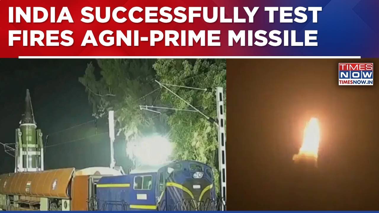 India Successfully Test Fires Agni-Prime Missile; Rajnath Singh Congratulates DRDO, Armed Forces