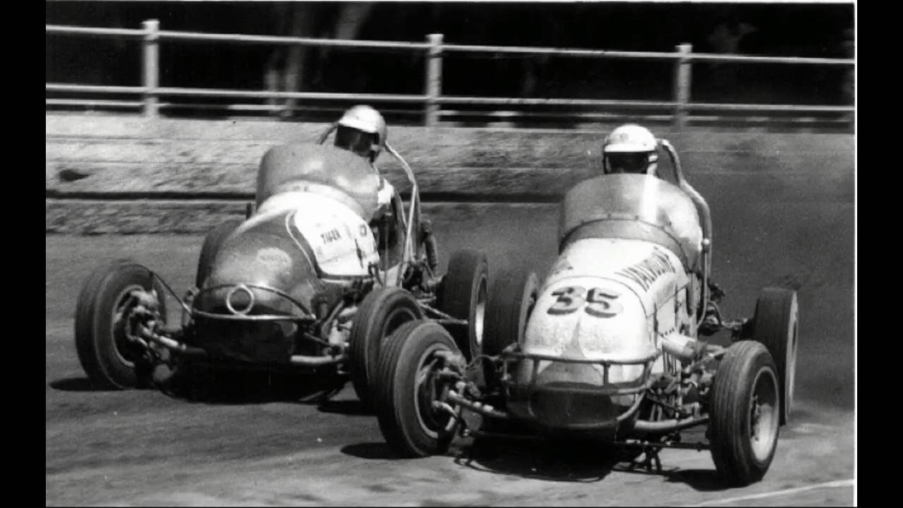 Sherman Cleveland, Bob Tattersall and Bryan Cunneen. Speedway.