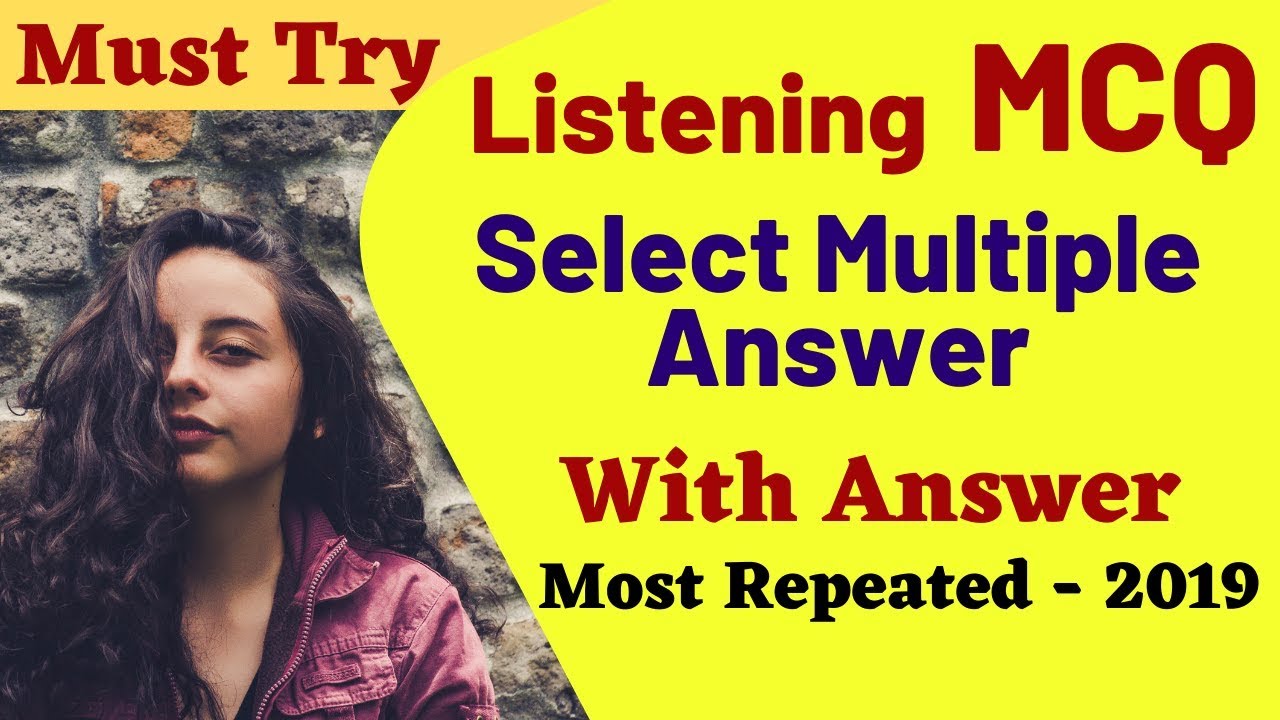 PTE Health: Listening - Multiple Choice Choose Multiple Answer Practice with Answer | PTE Exam 2019