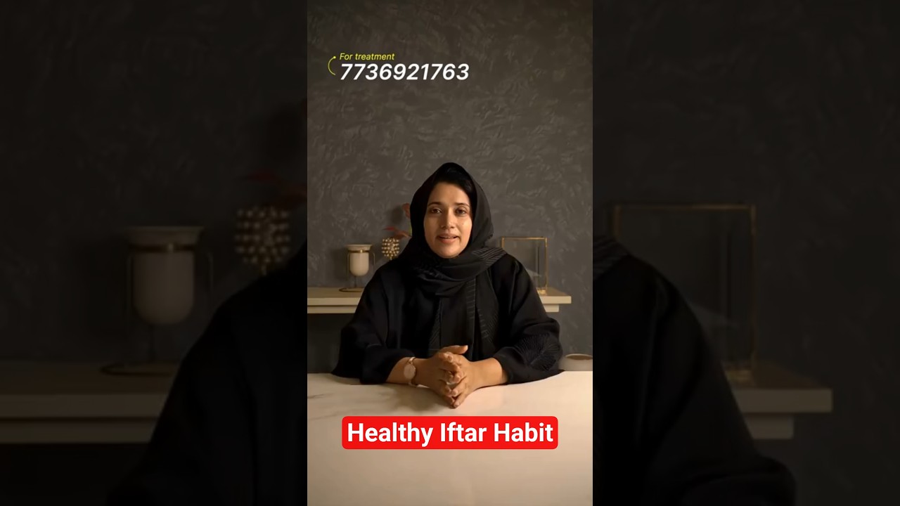 Moderate Eating During Ramadan Fasting | Healthy Iftar Habit | Tips by Dr Safiya NutriDoc #shorts