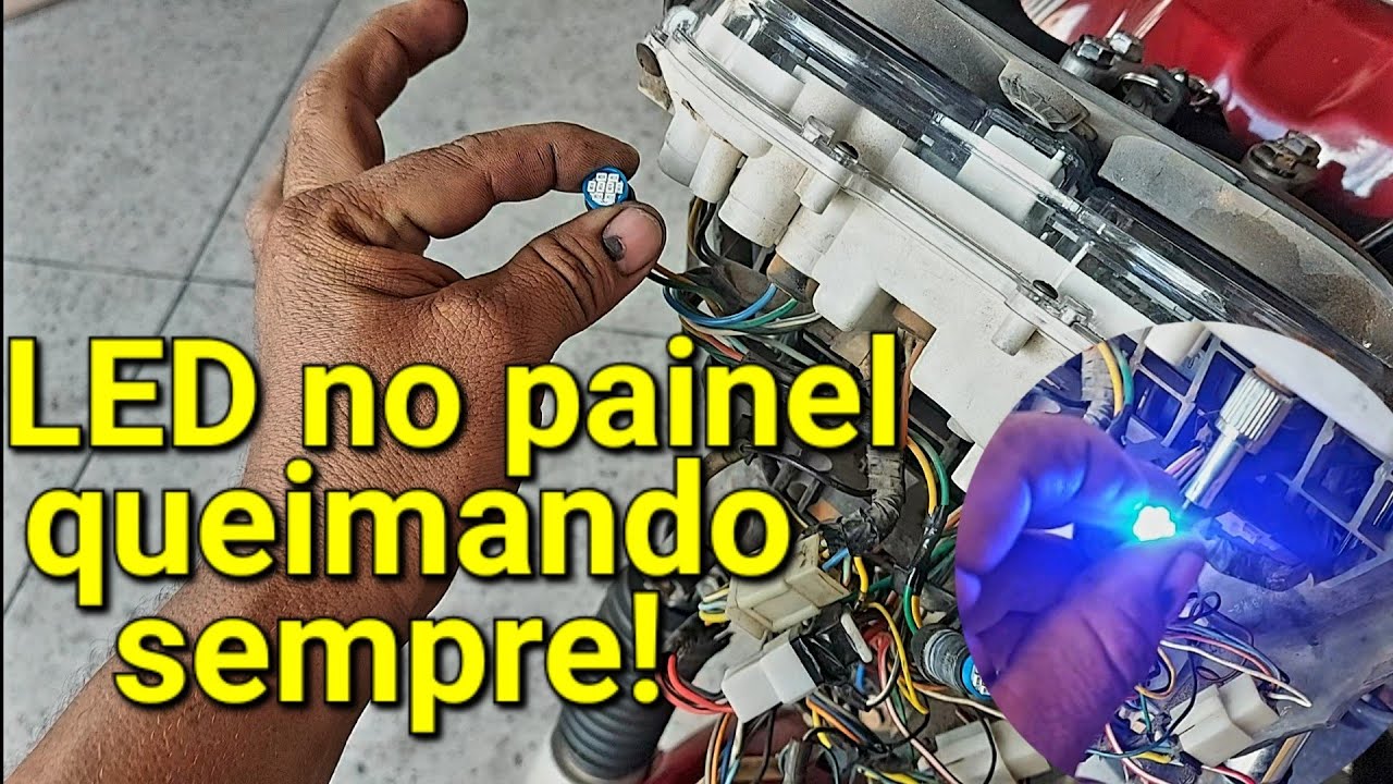 Lâmpada de Led no painel queimando sempre